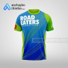 Mẫu áo chạy bộ thiết kế xanh dương Road Eaters mặt trước R1