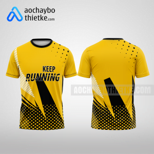 Mẫu in áo running CLB Đầu tư Nước và Môi trường Việt Nam màu vàng thiết kế độc R940
