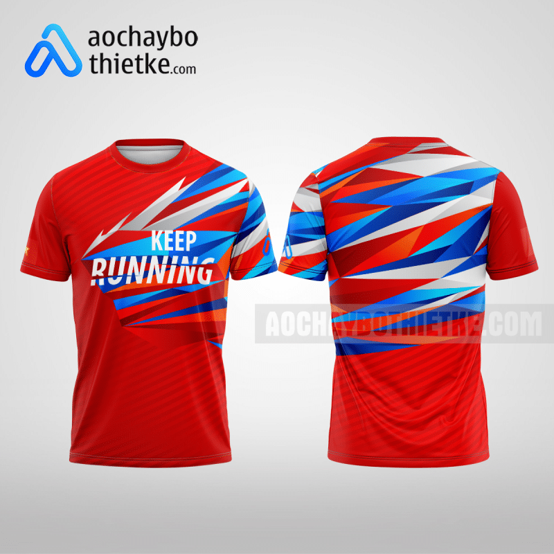 Mẫu áo đấu marathon CLB Sơn Trà màu đỏ thiết kế giá rẻ R1497
