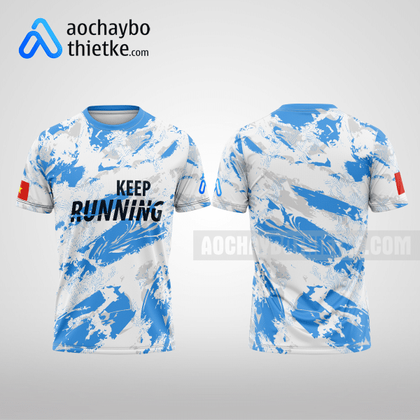 Mẫu đồng phục marathon CLB Cẩm Giàng màu xanh da trời thiết kế giá rẻ R1066