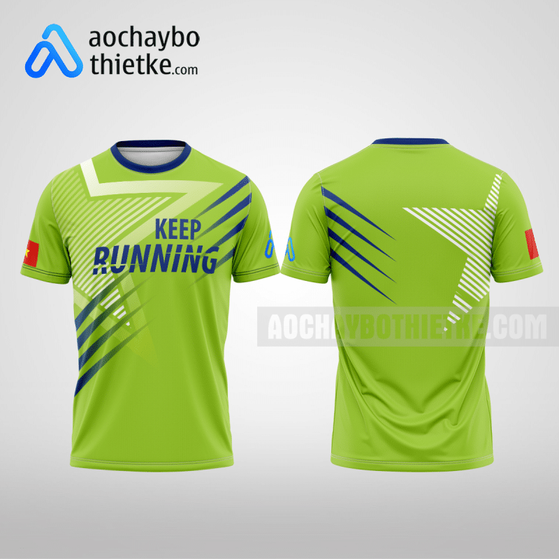 Mẫu đồng phục marathon CLB Hoa Lư màu xanh lá mạ thiết kế tốt nhất R1241