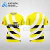Mẫu may đồng phục marathon CLB Khoái Châu màu vàng thiết kế nữ R1279